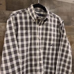 Nautica plaid button down, L